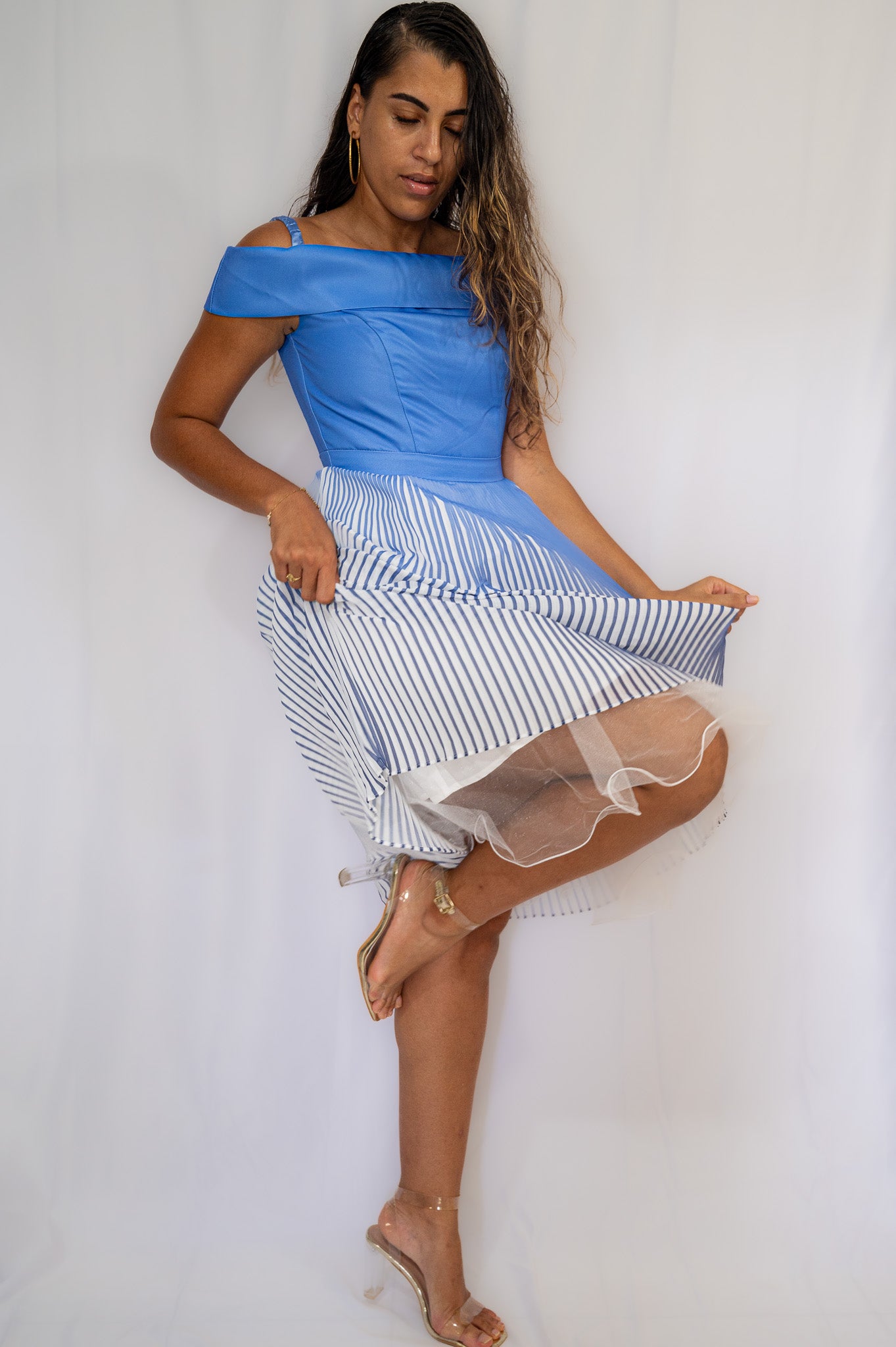 robe à bretelles bleue – élégante, confortable et parfaite pour toute occasion