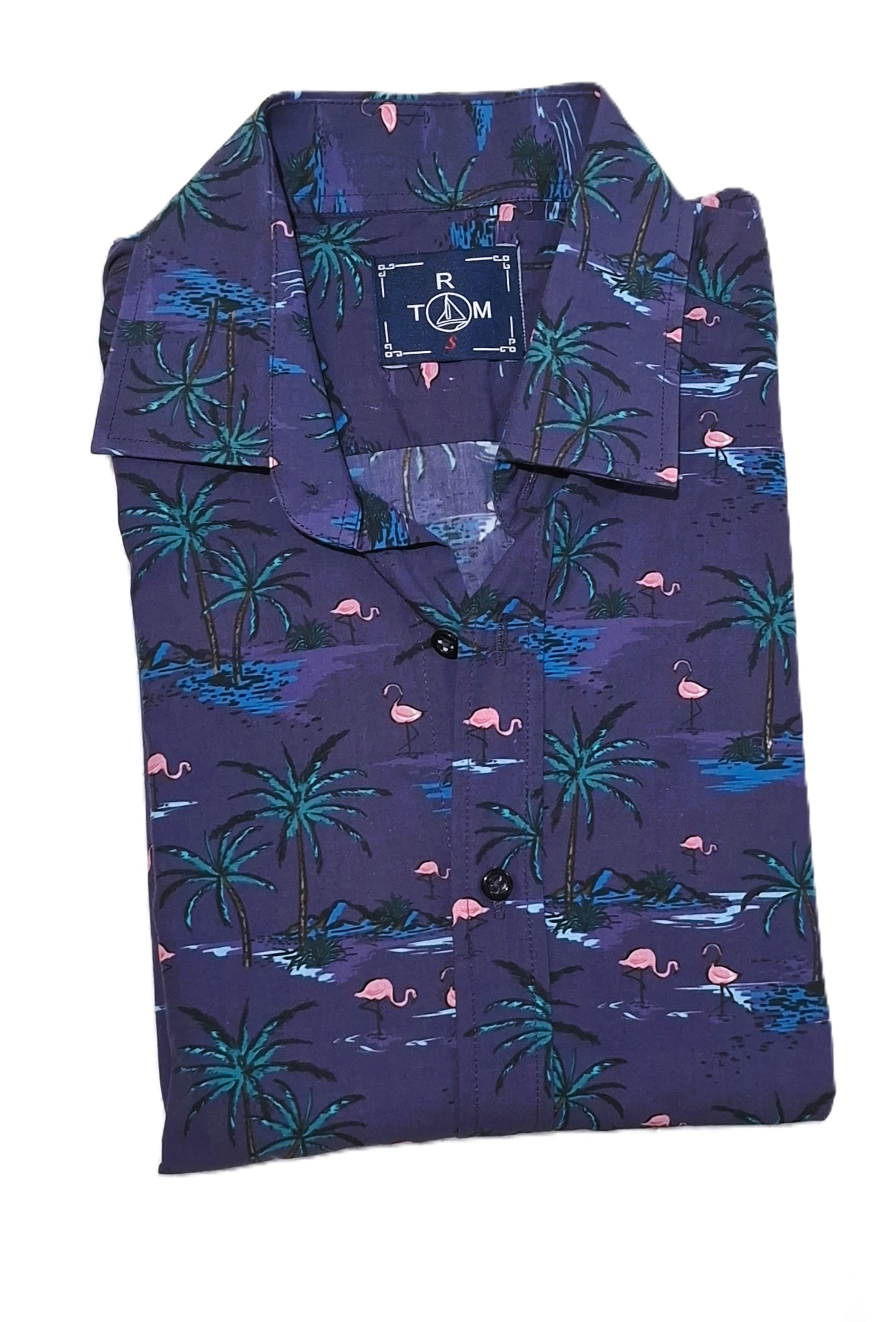 chemise homme à imprimé tropical – élégance colorée avec motifs feuilles et fleurs