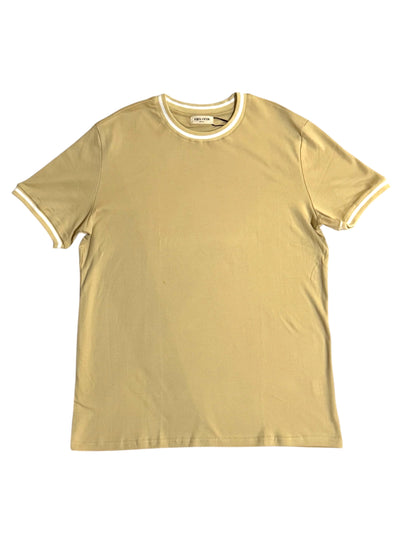 Tee-shirt manches courtes beige unisexe